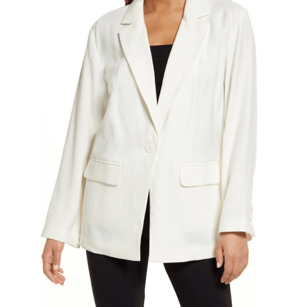 Open Edit White Blazer